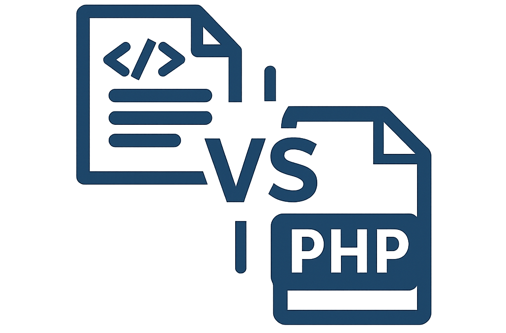 Diferencia entre una web HTML y una web PHP